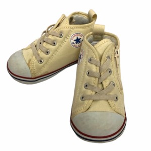 【中古】コンバース CONVERSE 7CK555 BABY ALL STAR ベビー オールスター スニーカー シューズ ハイカット 14.0 白 ホワイト キッズ