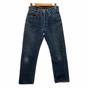 【中古】リーバイス Levi's 70s 66後期 78年製 スモールE デニム ジーンズ ボトムス ウォッシュ加工  赤耳 W29L32 メンズ