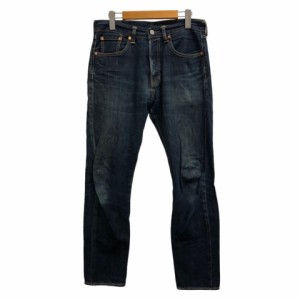 【中古】リーバイス Levi's デニム ジーンズ ライン コットン 30 インディゴブルー ベージュ 茶 ブラウン 501CT PC9-18173-0006 メンズ