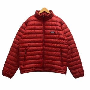 【中古】パタゴニア Patagonia ジャケット ダウンジャケット 84673F7 スタンドカラー ワンポイント 長袖 M 赤 レッド メンズ