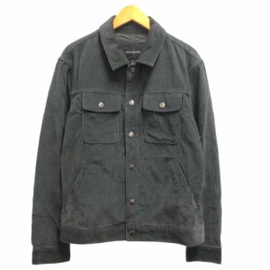 【中古】バナナリパブリック BANANA REPUBLIC ジャケット シャツ ブルゾン コーデュロイ 無地 長袖 S グレー レディース