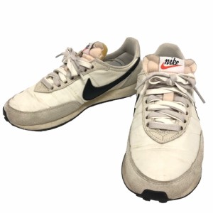 【中古】ナイキ NIKE スニーカー ワッフル トレーナー 2 WAFFLE TRAINER 2 ローカット 白 ホワイト 黒 ブラック メンズ