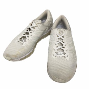 【中古】アシックス asics スニーカー ランニングシューズ GEL-QUANTUM メッシュ 27.0?p 白 ホワイト メンズ