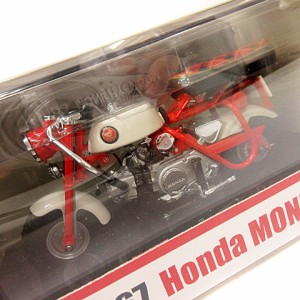 【中古】未使用品 エブロ EBBRO 1967 HONDA MONKEY ホンダ モンキー Z50M バイク レッド 赤 1/10 ミニカー ■SG 