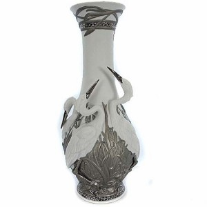 【中古】リヤドロ Lladro サギの王国 シラサギ 白鷺 鳥 陶芸 花瓶 フラワーベース ?T 01007053 箱有 アンティーク