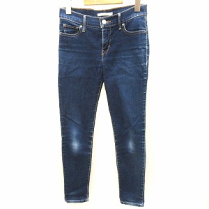 【中古】リーバイス 311 SHAPING SKINNY デニムパンツ ジッパーフライ 無地 インディゴブルー S位 レディース