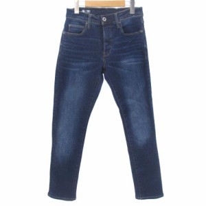 【中古】ジースターロウ G-Star RAW 3301 Slim Jeans デニムパンツ ジーンズ スキニー インディゴブルー 青系 W27 M位