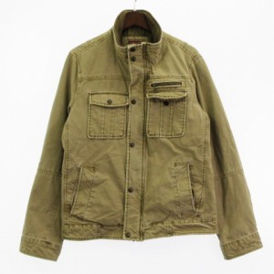 【中古】リーバイス Levi's ミリタリー ジャケット ジップアップ コットン ベージュ S アウター ■GY01 メンズ