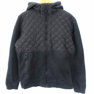 【中古】ナイキ FULL ZIP HOODIE WINTERIZED フルジップフーディ ウィンタライズド パーカー キルティング 中綿 紺 M