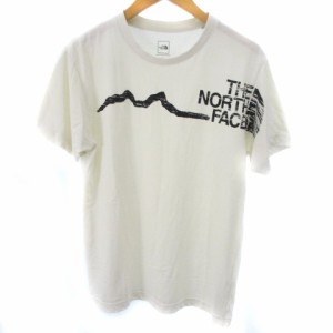 【中古】ザノースフェイス THE NORTH FACE Tシャツ 半袖 ロゴ プリント NT31616 白系 ホワイト系 M トップス メンズ