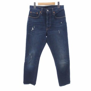 【中古】リーバイス Levi's 501S デニム パンツ 29502-0012 ジーンズ カットオフ ダメージ加工 コットン 青系 W27 L位