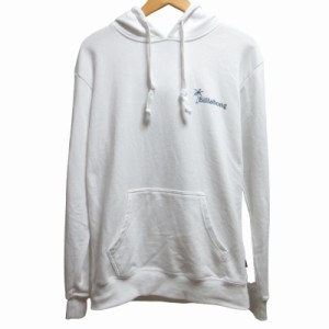 【中古】ビラボン BILLABONG パーカー フーディー プルオーバー プリント 白 ホワイト L ■GY01 メンズ