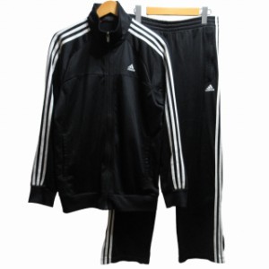 【中古】アディダス adidas セットアップ トラックジャケット ジャージ ジップブルゾン パンツ ストレート Lサイズ 