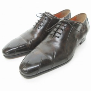 【中古】サントーニ SANTONI ビジネスシューズ 革靴 レザー ブラウン 茶 7 25.5cm 0511 メンズの通販はau PAY