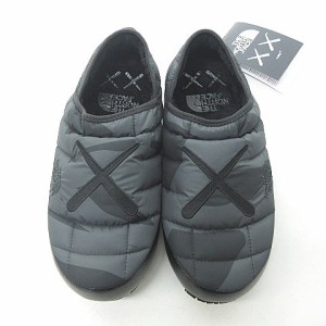 【中古】未使用品 ザノースフェイス THE NORTH FACE × カウズ KAWS NF0A7W6J ブラック 27cm US9 0413 ☆AA★ メンズ