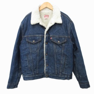 【中古】リーバイス Levi's 美品 80's ランチジャケット ボアデニム Gジャン カバーオール USA製 70608 青系 42 約L