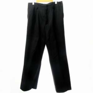 【中古】オーラリー AURALEE 19AW LIGHT MELTON WIDE SLACKS ワイドパンツ ウール ダークグレー 4 L相当 A9AP03LM 