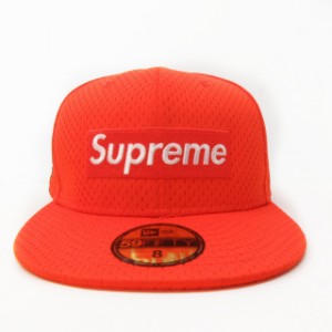 【中古】シュプリーム SUPREME ×NEW ERA 18SS Mesh Box Logo Cap キャップ オレンジ 8(63.5cm) 0212 メンズ