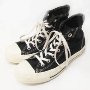 【中古】コンバース CONVERSE オールスター ステッチングハイ スニーカー ハイカット 1SC194 黒 24 US5 IBO47