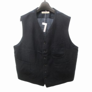 【中古】未使用品 オールドジョー OLDJOE 22AW PLEATED POCKET SPORTING VEST ベスト 切替 シャドーストライプ 40