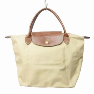 【中古】ロンシャン LONGCHAMP ル プリアージュ S トートバッグ ハンドバッグ ナイロン 切替 レザー