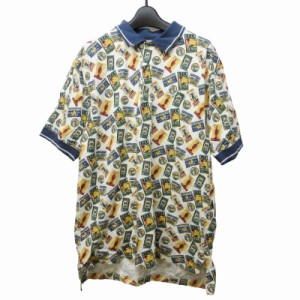 【中古】アーノルドパーマー Arnold Palmer ポロシャツ 半袖 総柄 マルチカラー L 0510 メンズ