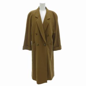 Burberrys カシミヤ混ウール ダブルチェスターコート ネイビー 40