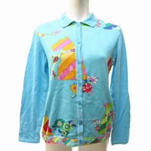 美品　LEONARD スポーツシャツ サイズ40 マルチカラー　レオナール　花柄 美品 LEONARD スポーツシャツ サイズ40 マルチカラー レオナール