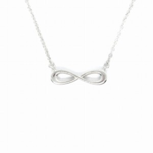 極美品★TIFFANY&Co. ティファニー INFINITY インフィニティネックレス／　Ag925 重量6.1ｇ アクセサリー シルバー 箱・袋付07×2cmチェーン