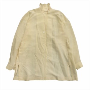 【中古】92aw イッセイミヤケ ペルマネンテ ISSEY MIYAKE PERMANENTE シルク100% オーバーサイズ シャツ 