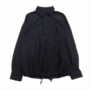 【中古】ティーエスエス ts(s) プルオーバー ボーダー シャツ カットソー 裾絞り 2 紫 パープル メンズ 