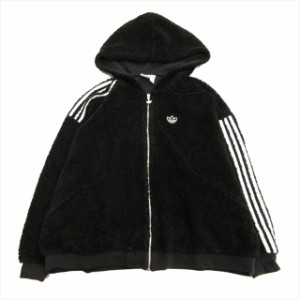 【中古】美品 アディダスオリジナルス adidas originals フルジップ フーディ ボア フリース パーカー ジャケット