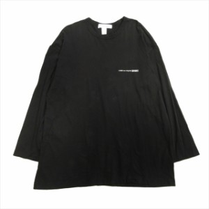 【中古】22ss コムデギャルソンシャツ COMME des GARCONS SHIRT ビッグシルエット ロゴ プリント ロング Tシャツ