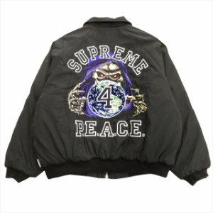 【中古】美品 23aw シュプリーム SUPREME ピース エンブロイダリー ワーク ジャケット Peace Embroidered WORK 