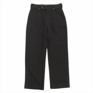 【中古】ポータークラシック Porter Classic メルトン パンツ MELTON PANTS スラックス ウール ワイド ボタンフライ S