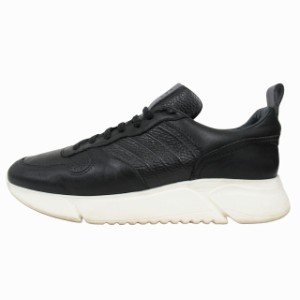 【中古】ビーエーツー ba2 "Leather Trainer" レザー トレーナー スニーカー シューズ 靴 ローカット サイズ26cm 黒