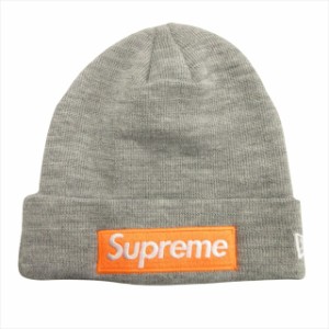 【中古】美品 17aw シュプリーム ×ニューエラ SUPREME × NEW ERA BOX LOGO BEANIE ボックスロゴ ビーニー 