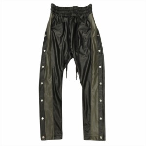 【中古】極美品 23aw カタリスト CVTVLIST CTLS サイドスナップ フェイクレザー パンツ Leathe Sidesnap pants