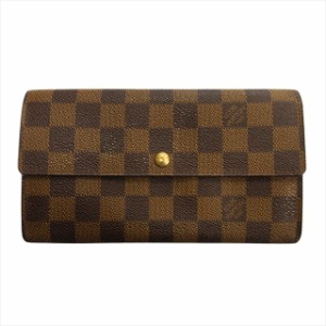 【中古】ルイヴィトン LOUIS VUITTON 90's ダミエ ポルトフォイユ サラ 二つ折り 長財布 ロングウォレット 