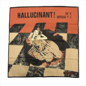 【中古】美品 ジャンポールゴルチエ Jean Paul GAULTIER HALLUCINANT ハンカチ チーフ スカーフ フォトグラフ