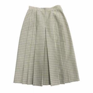 Aquascutum チェック柄ツイード プリーツスカート 9 Aquascutum チェック柄ツイード プリーツスカート 9 （アクア