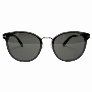 【中古】トムフォード TOM FORD ウェリントン サングラス ロゴ TF725-K 20A グレー系 黒 ブラック メンズ レディース 