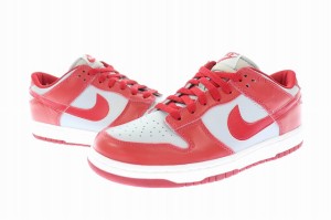 【中古】ナイキ NIKE DUNK LOW SILVER/VARSITY RED 1999年モデル ダンク ロー 630358-061 27 赤 灰 ▲■ 220521/107