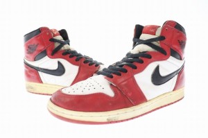 【中古】ナイキ NIKE 94年復刻 1st復刻 AIR JORDAN 1 HIGH CHICAGO シカゴ 130207-101 28 ▲ 221107/107