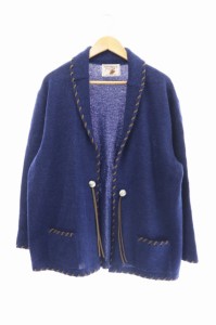 【中古】アンドファミリー 22AW Native Cardigan コンチョ付 ネイティブ カーディガン KN-2212720 1 ネイビー