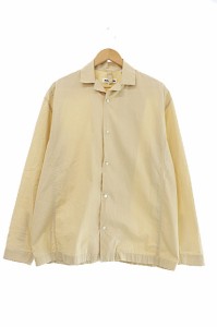 【中古】ジルサンダー JIL SANDER 18SS REGULAR COLLAR SHIRT レギュラー カラー 長袖 シャツ 37 ベージュ 230406/103