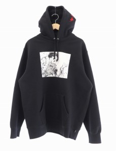 【中古】シュプリーム SUPREME × AKIRA アキラ 17AW Arm Hooded Sweatshirt プリント プルオーバー パーカー L 黒