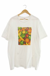 【中古】シュプリーム SUPREME 19SS Fruit Tee フルーツ プリント 半袖 Tシャツ L 白 ホワイト ☆AA★ 230701/103