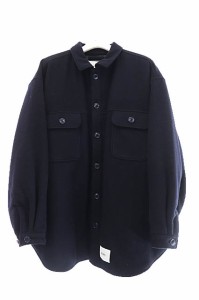 【中古】ダブルタップス WTAPS 20AW WCPO JACKET WONY MOSSER 中綿 ウール シャツ ジャケット 02 紺☆AA★ 230702/103