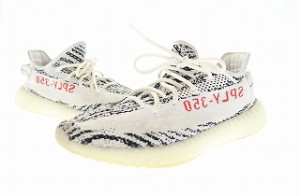 【中古】アディダス adidas YEEZY BOOST 350 V2 ZEBRA イージー ブースト ゼブラ スニーカー CP9654 27 白 黒 